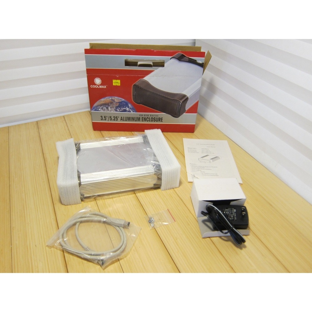 Coolmax 3.5in Firewire 1394 Aluminum IDE‎ Hard Drive Enclosure CD-510 (2 of 2)